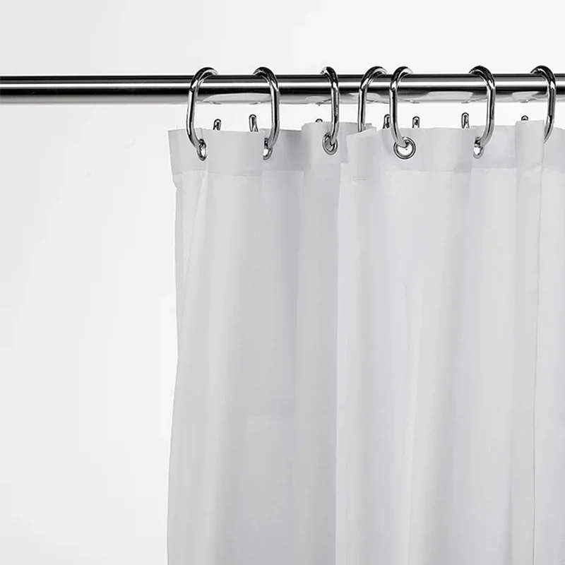 Croydex High Performance White Textile Shower Curtain 1800 x 1800 mm