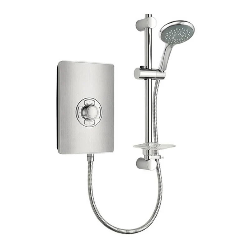 Triton Aspirante 9.5kw Electric Shower - Brushed Steel