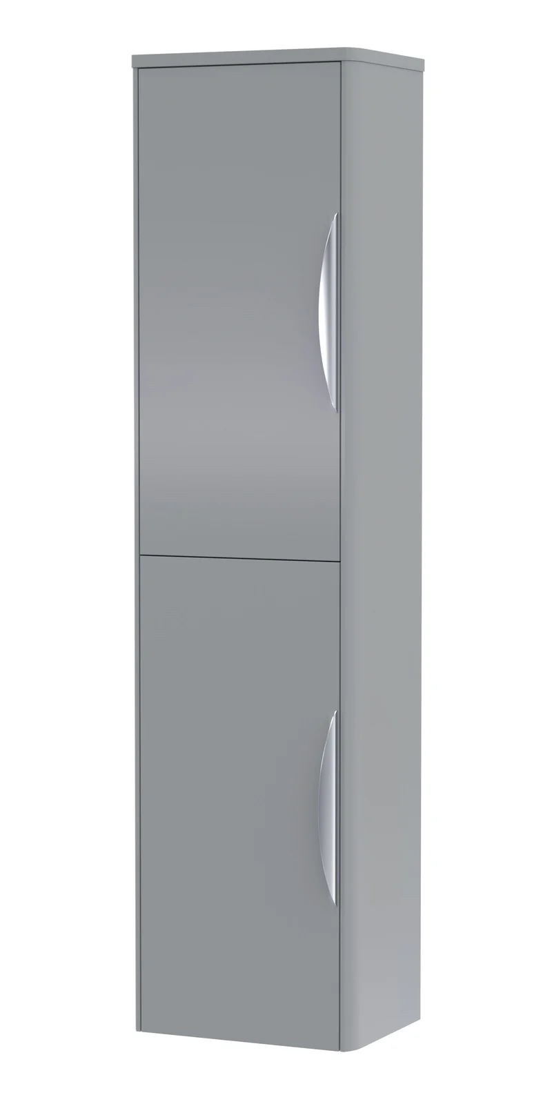 Parade 350mm Wall Hung Tall Cabinet - Grey Satin
