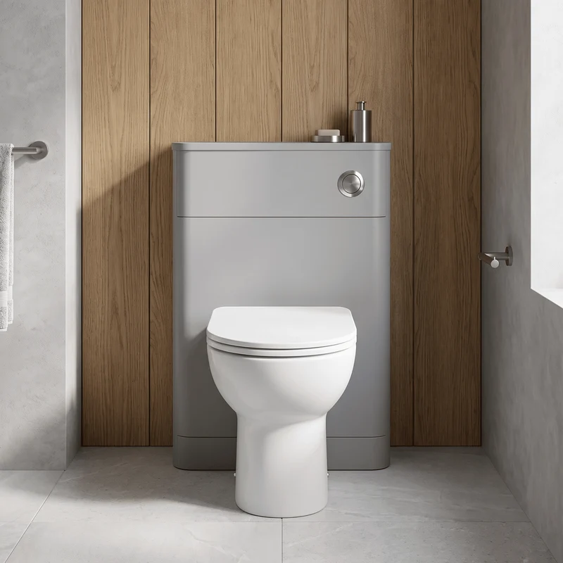 Parade 550mm Floor Standing WC Unit - Grey Satin