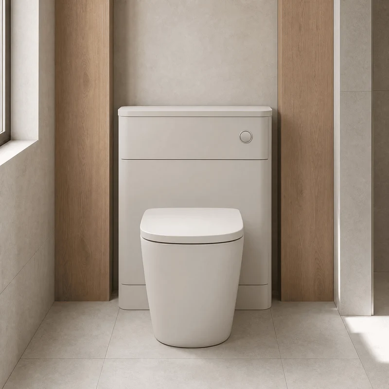 Parade 550mm Floor Standing WC Unit - Pebble Grey Satin