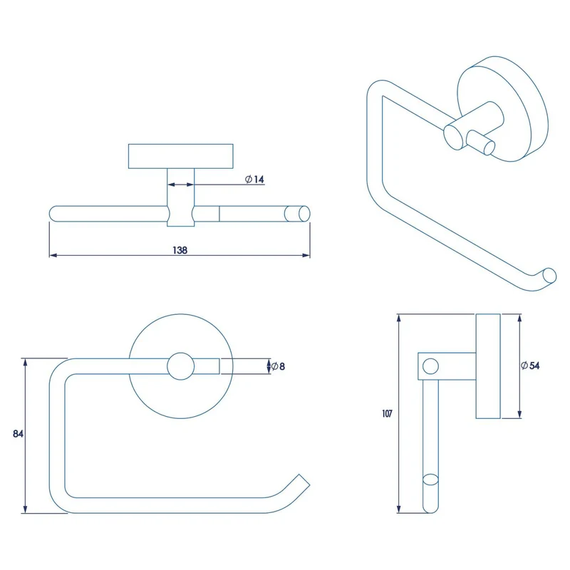 Croydex Pendle Toilet Roll Holder
