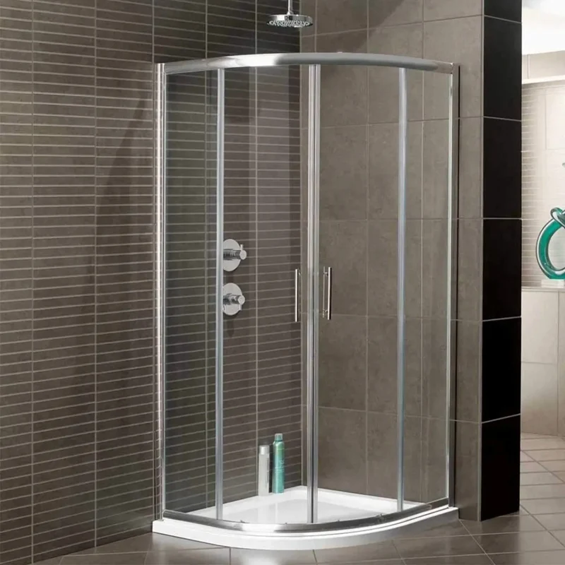 900mm Quadrant Shower Enclosure and Wall Panels Bundle with Door, Tray, Waste and White Wall Panels