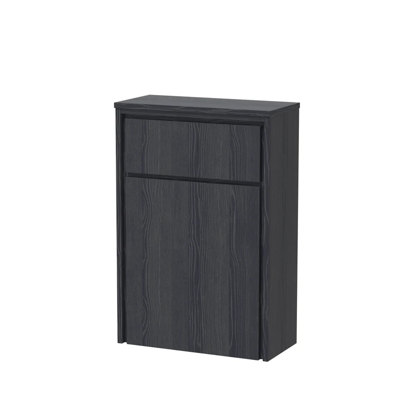 Lille 550mm Floor Standing WC Unit - Graphite Grey Woodgrain