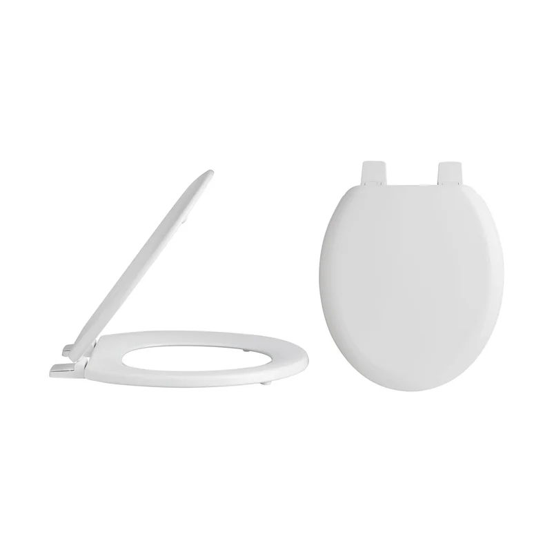 Hudson Reed Toilet Seats Trad Toilet Seat Plastic Hinges White Polypropylene,wood