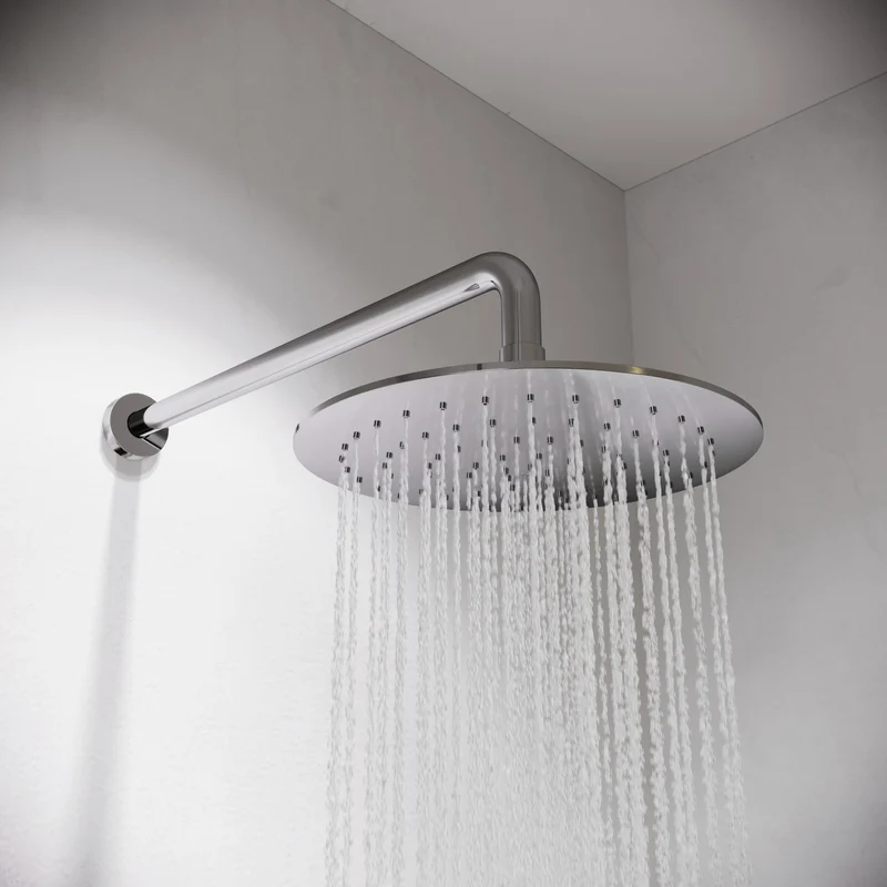 Aqualisa Smart Glo Digital Shower - Dual Outlet with Riser Rail and Fixed Wall Head (Concealed) Gravity Pumped - Chrome