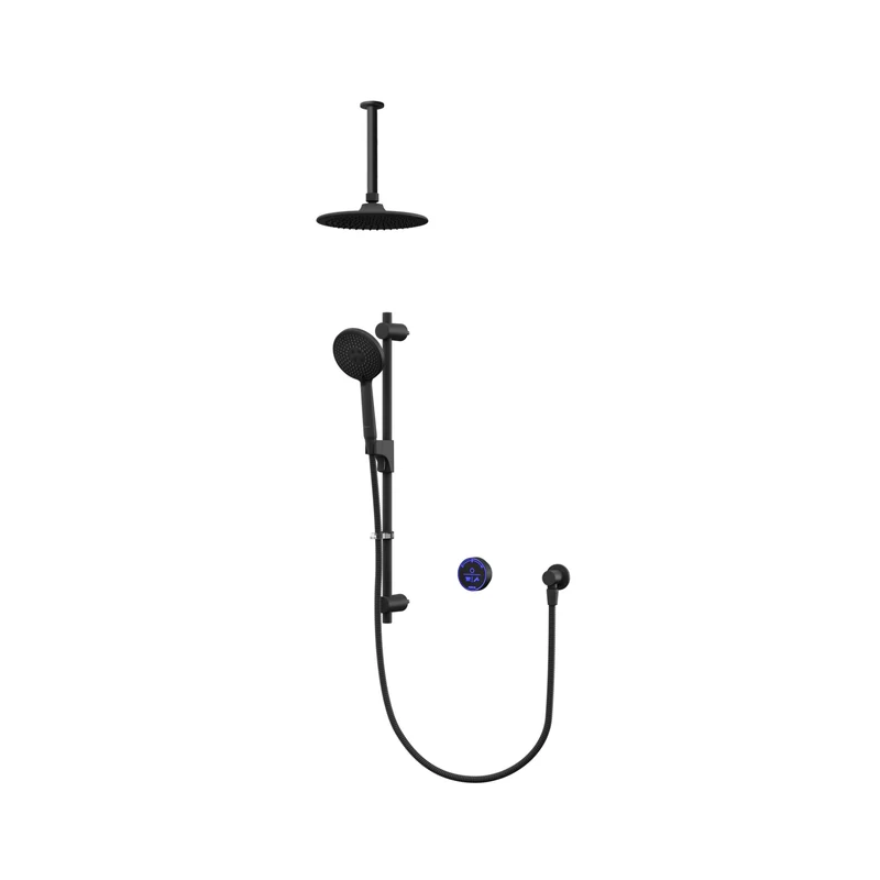 Aqualisa Smart Glo Dual Head Concealed Digital Shower - HP/Combi Black