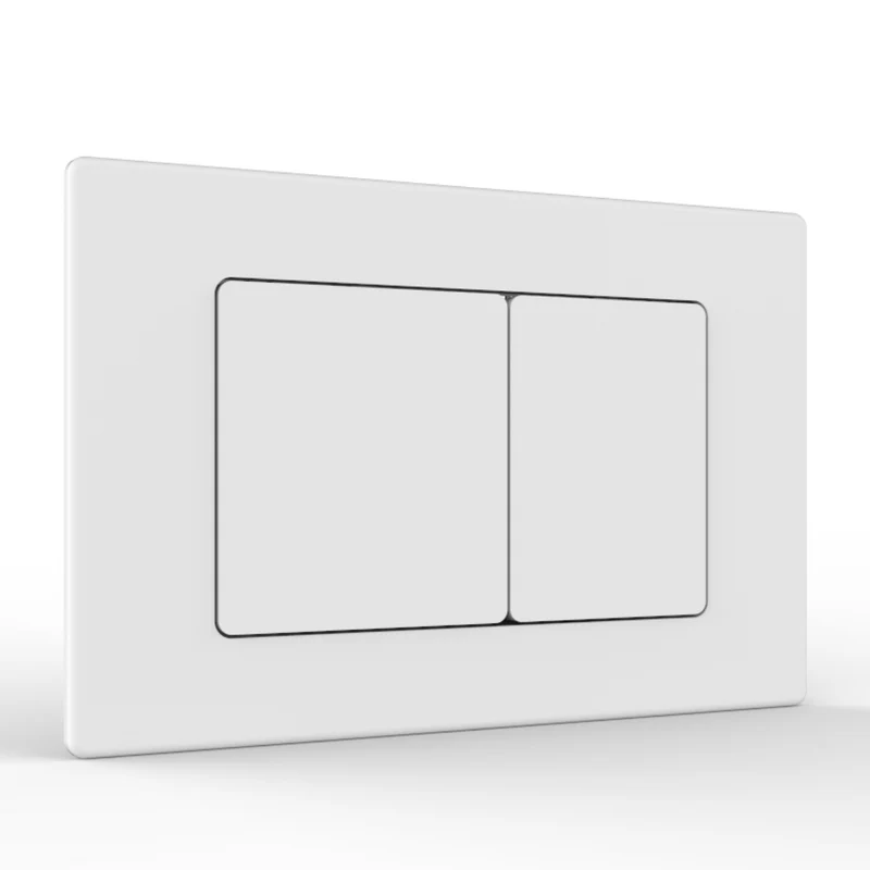 Objekt Ceramica 1.13m Slim Line Wall Hung WC Frame with Matt White Flush Plate