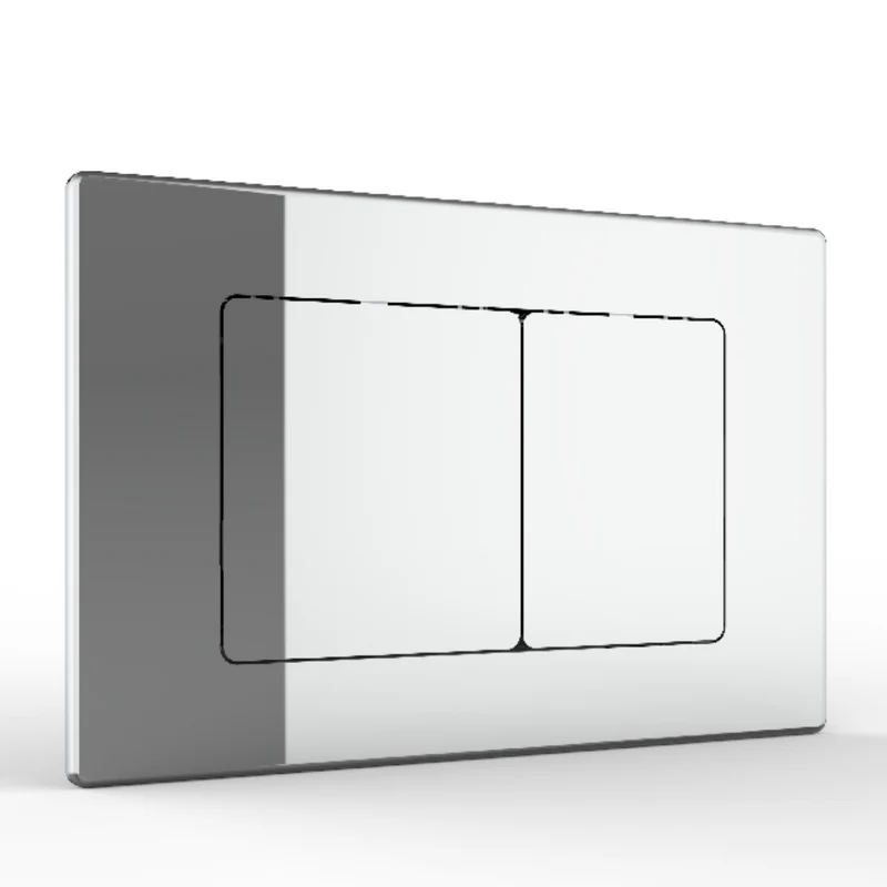 Objekt Ceramica 1.13m Slim Line Wall Hung WC Frame with Chrome Flush Plate