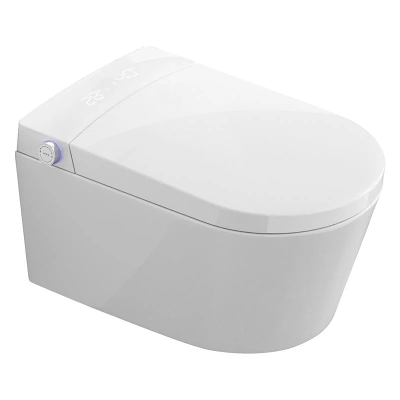 Zenwash Wall Hung Smart Toilet with White Flush Plate