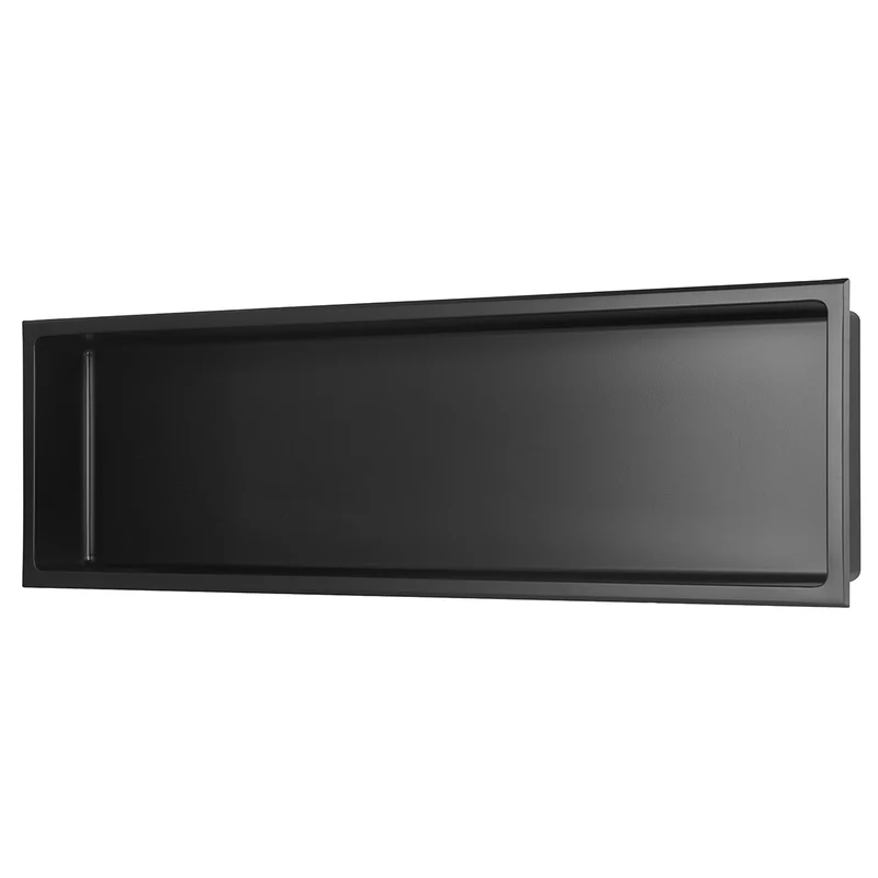 Eliseo Ricci Stainless Steel Recess Shelf (910mm x 300mm) - Matt Black
