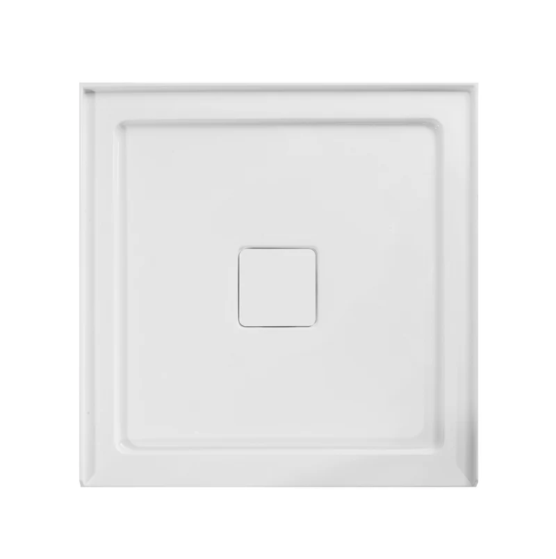 Douche (Base et Vitres inclus) noire 36"X36" en alcôve