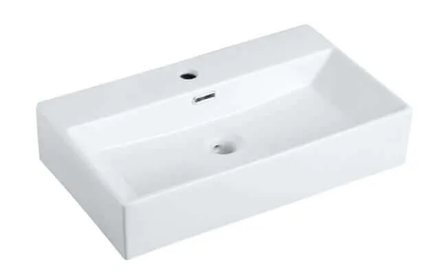 Lavabo rectangulaire 683C porcelaine 24 x 14 1/4 x 5 1/4 po blanc