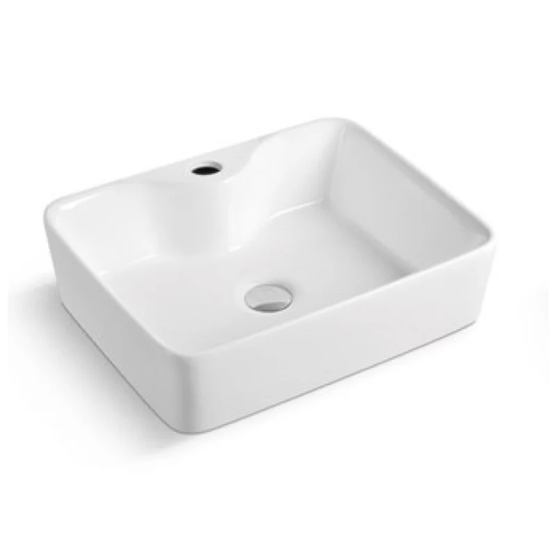 Lavabo rectangulaire 622, porcelaine 19 x 14 3/4 x 5 1/4 po, blanc