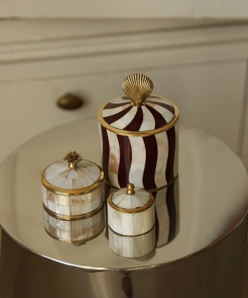 Abby musling krukke i messing – Doing Goods