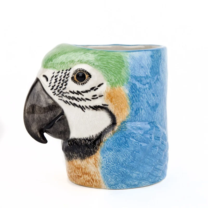 Papegøje vase i stentøj, blyantholder – Quail