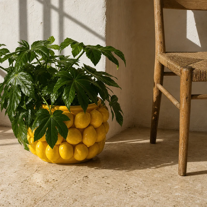 Citron potteskjuler i keramik – 20x30 cm