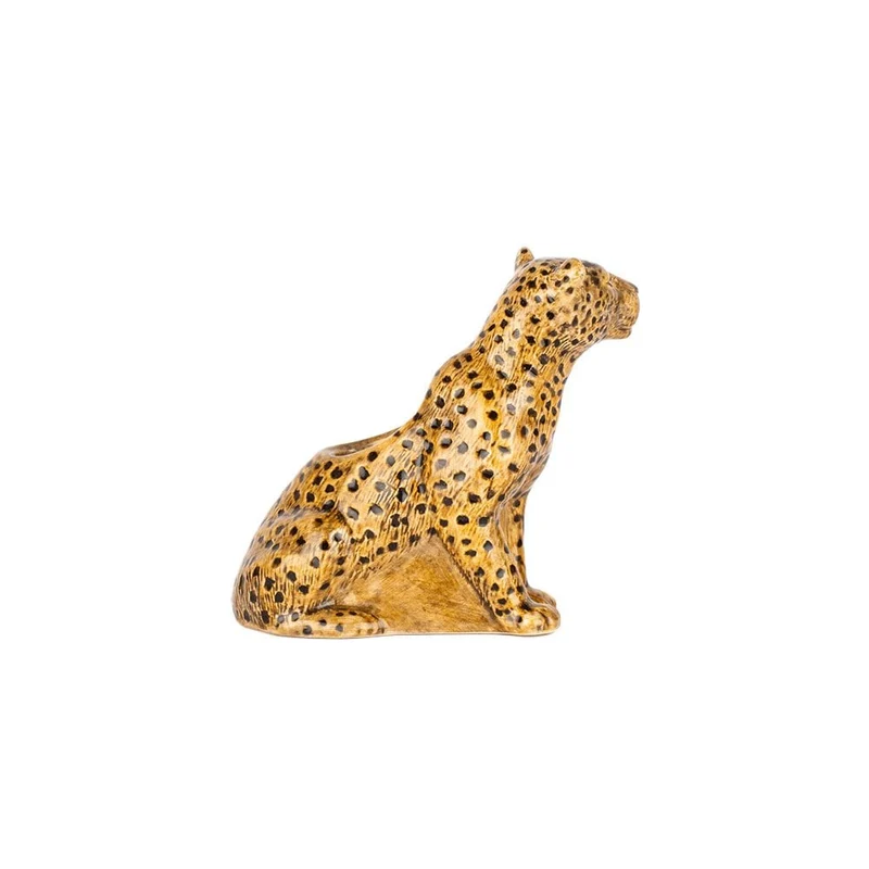 Leopard vase i stentøj, mini – Quail