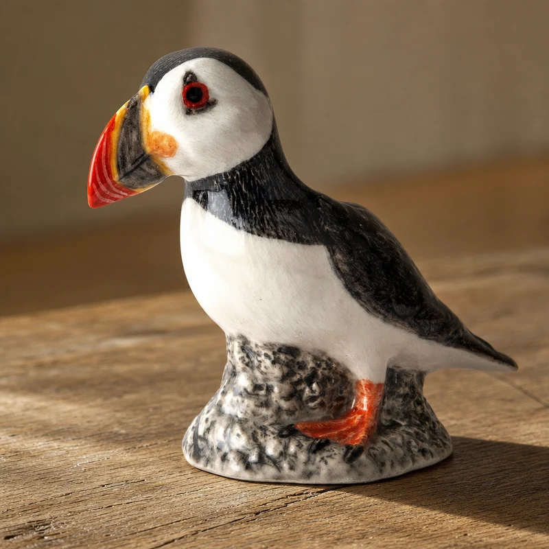 Søpapegøje vase i stentøj, mini – Quail