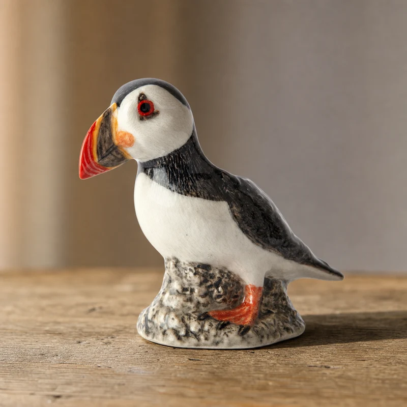 Søpapegøje vase i stentøj, mini – Quail