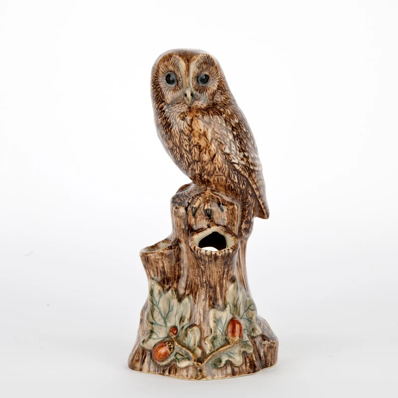 Ugle vase i stentøj, lille – Quail
