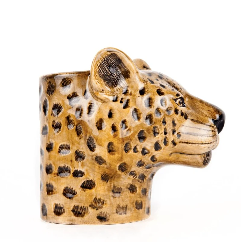 Leopard vase i stentøj, lille – Quail