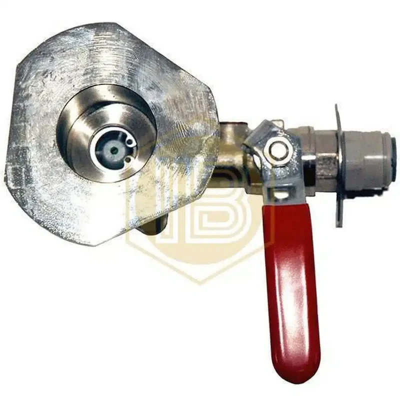 Cabezal de autolimpieza con llave KeyKeg con John Guest 3/8"