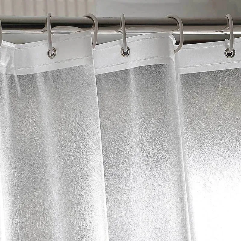 Rideau de douche transparent effet soie