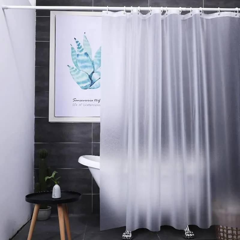 Rideau de douche transparent effet soie