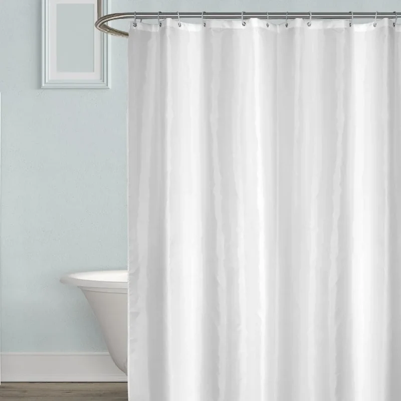 Rideau de douche blanc opaque
