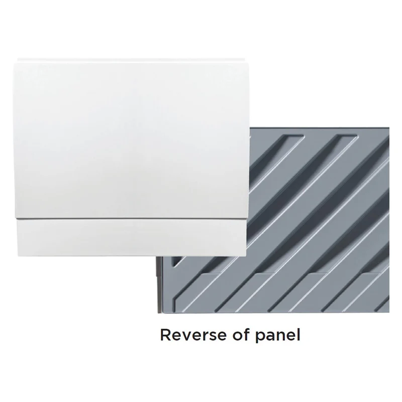 Ultra Strength Bath End Panel 700mm - White Gloss