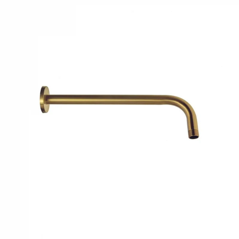 Aquadart Round Brushed Brass Thermostatic Concealed Shower Mixer with 200mm Fixed Head & Overflow Bath Filler