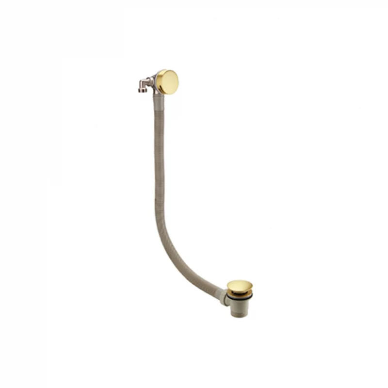 Aquadart Round Brushed Brass Thermostatic Concealed Shower Mixer with 200mm Fixed Head & Overflow Bath Filler