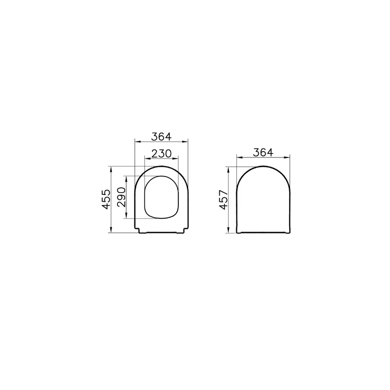 Vitra Integra Round Slim Soft Closing Toilet Seat