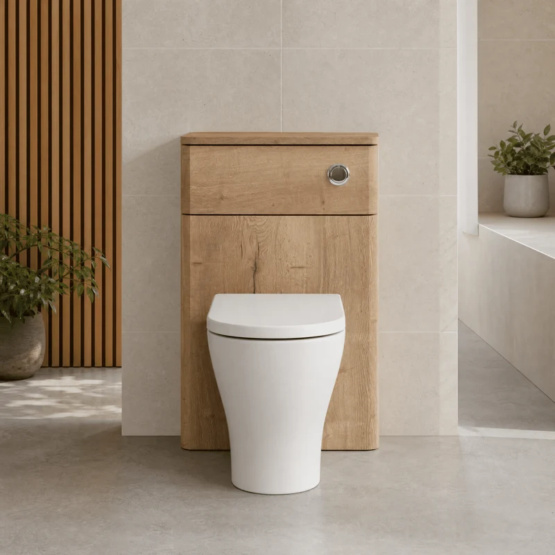 Core 505 x 260mm WC Unit - Autumn Oak Woodgrain