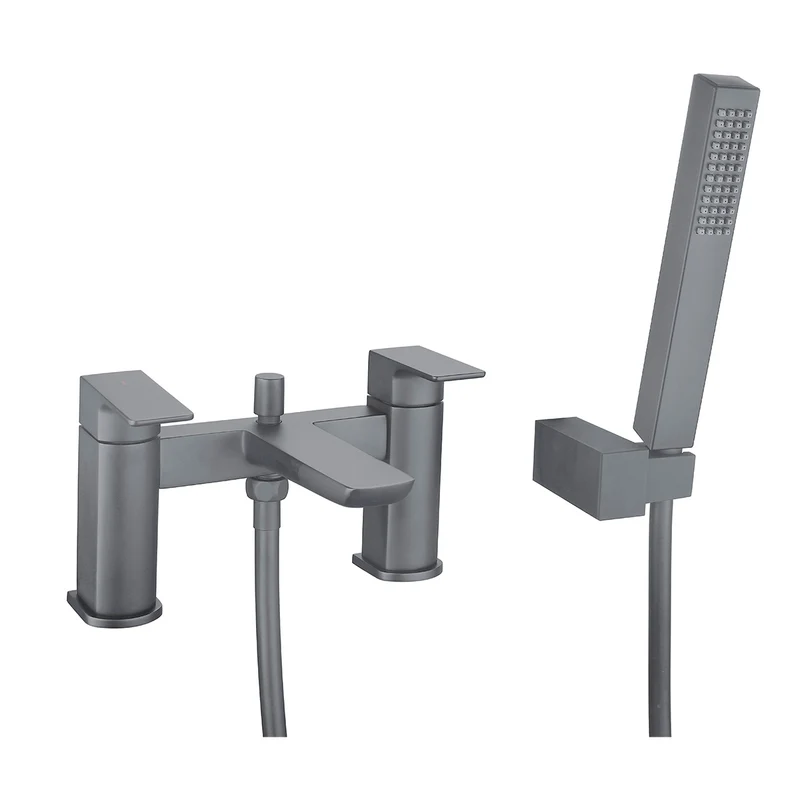 Eliseo Ricci Vesu II Bath Shower Mixer - Gunmetal