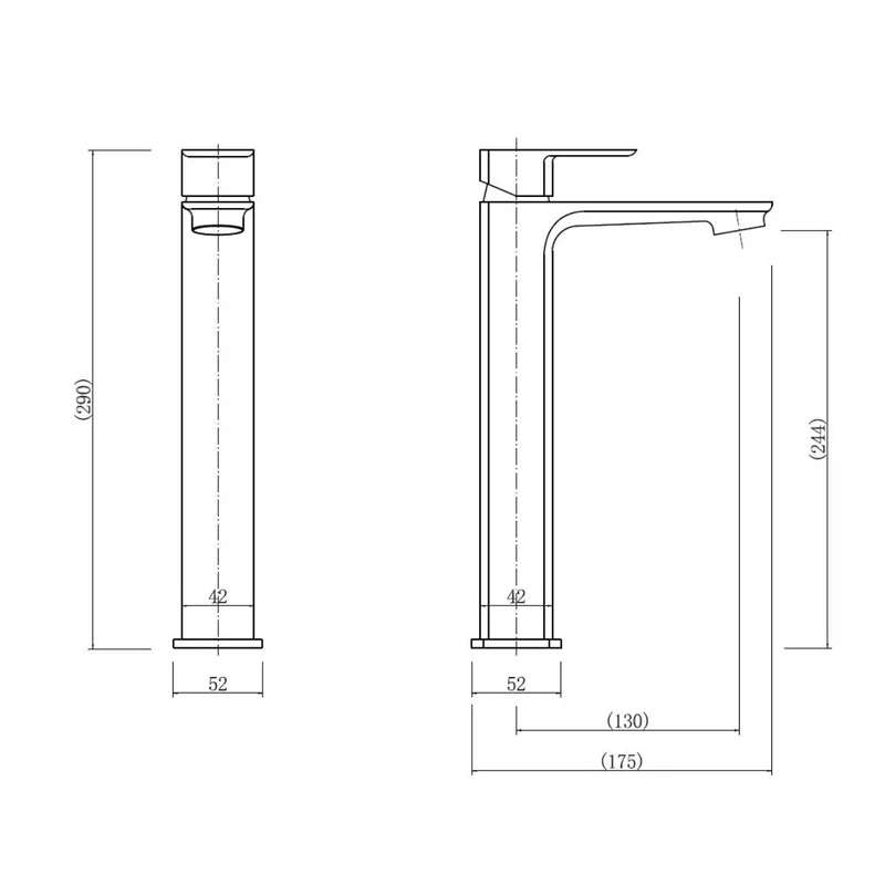 Eliseo Ricci Vesu II Tall Basin Mono - Gunmetal