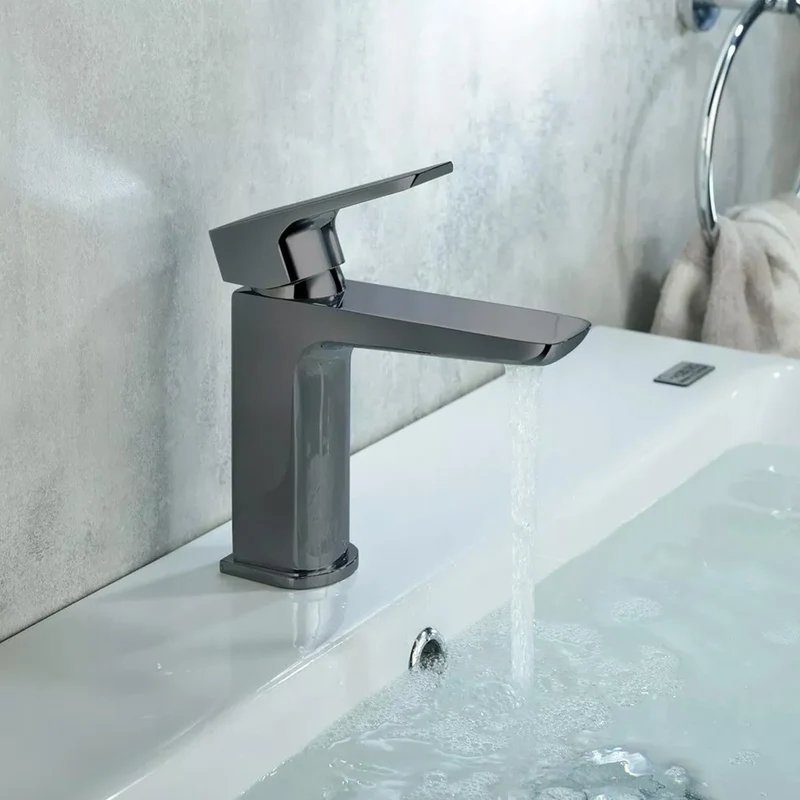 Eliseo Ricci Vesu II Basin Mono with Click Waste - Gunmetal