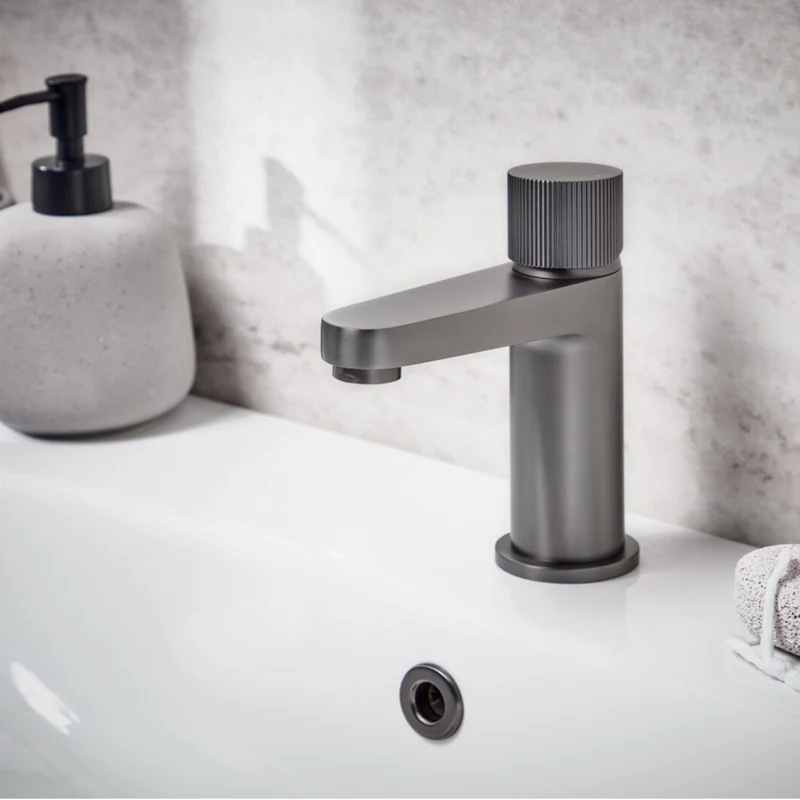 Flauto Basin Mixer - Gunmetal