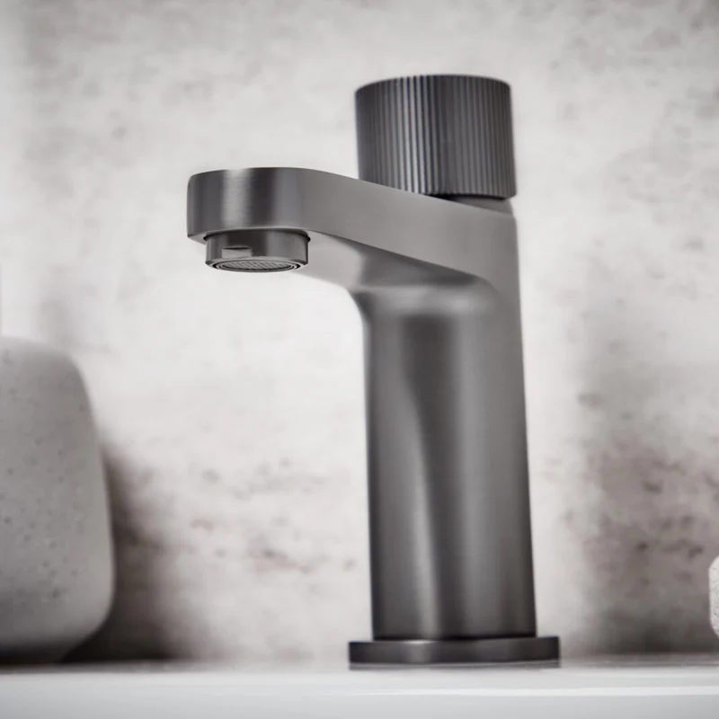 Flauto Basin Mixer - Gunmetal
