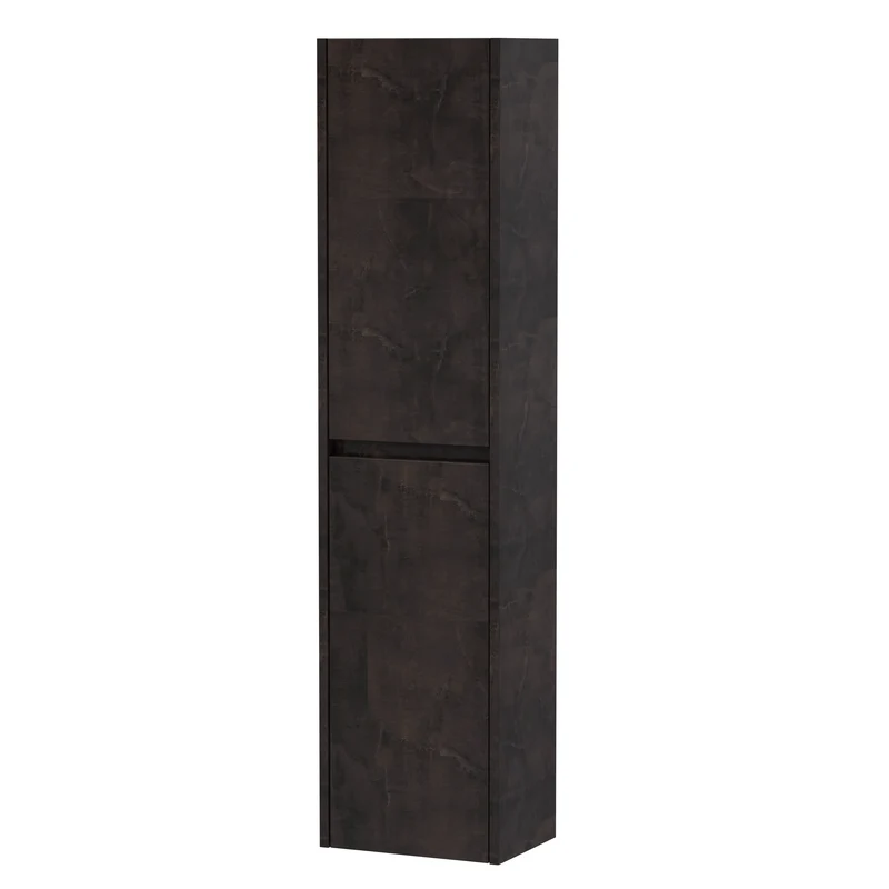Havana 350mm Wall Mounted Tall Unit - Metallic Slate Textured Matt