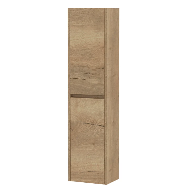 Havana 350mm Wall Mounted Tall Unit - Autumn Oak Woodgrain