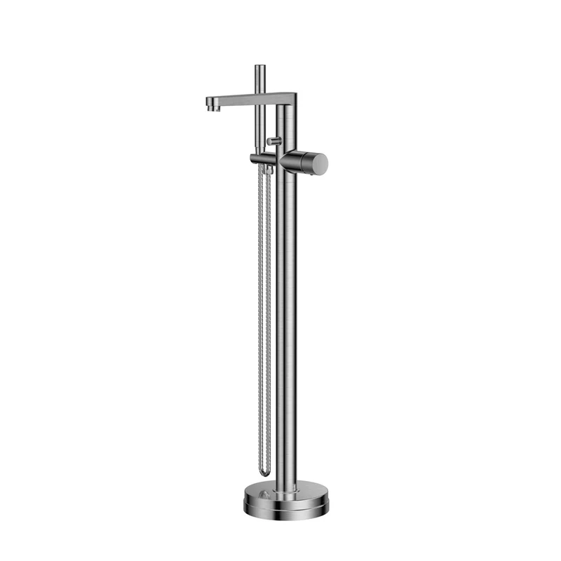 Flauto Freestanding Bath Shower Mixer - Gunmetal