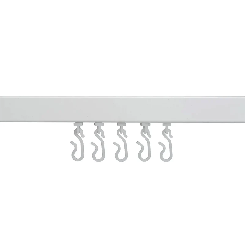 Croydex Profile 800 L-Shaped Rail 915x915 - White