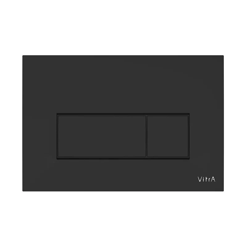 Vitra Loop Square Flush Plate - Matt Black to suit Vitra V-Fix & V-Care Cisterns