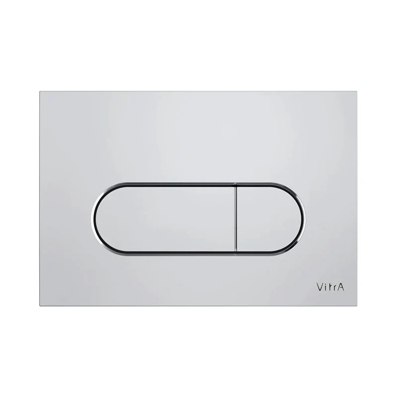 Vitra Loop Round Flush Plate - Chrome to suit Vitra V-Fix & V-Care Cisterns