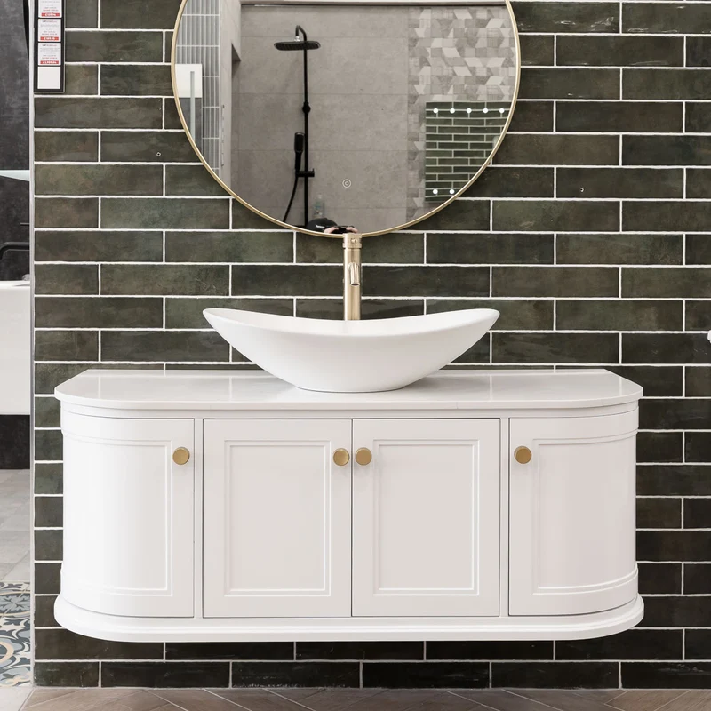 Kingsbury 1200mm Wall Hung Bathroom Bundle - White