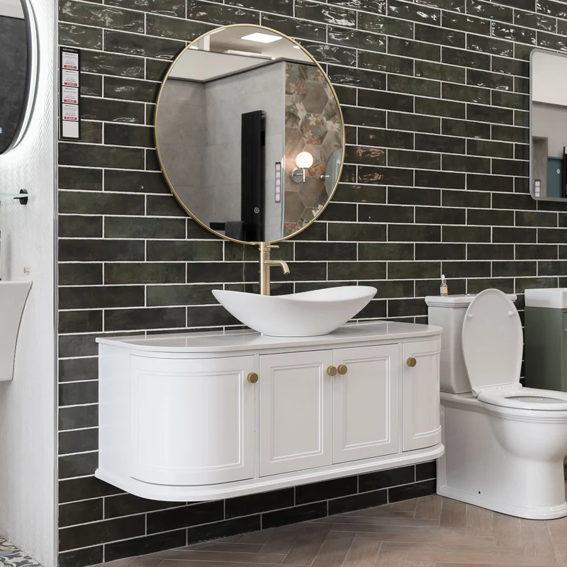 Kingsbury 1200mm Wall Hung Bathroom Bundle - White