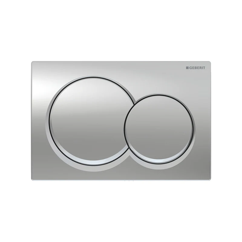 Geberit Alpha01 Round Flush Plate - Chrome