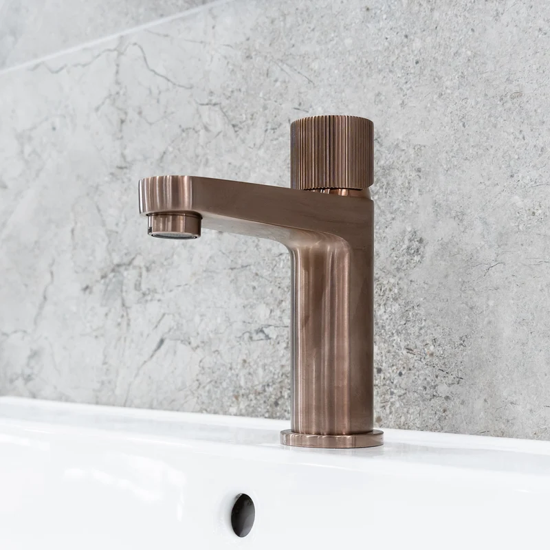 Flauto Basin Tap - Brushed Bronze